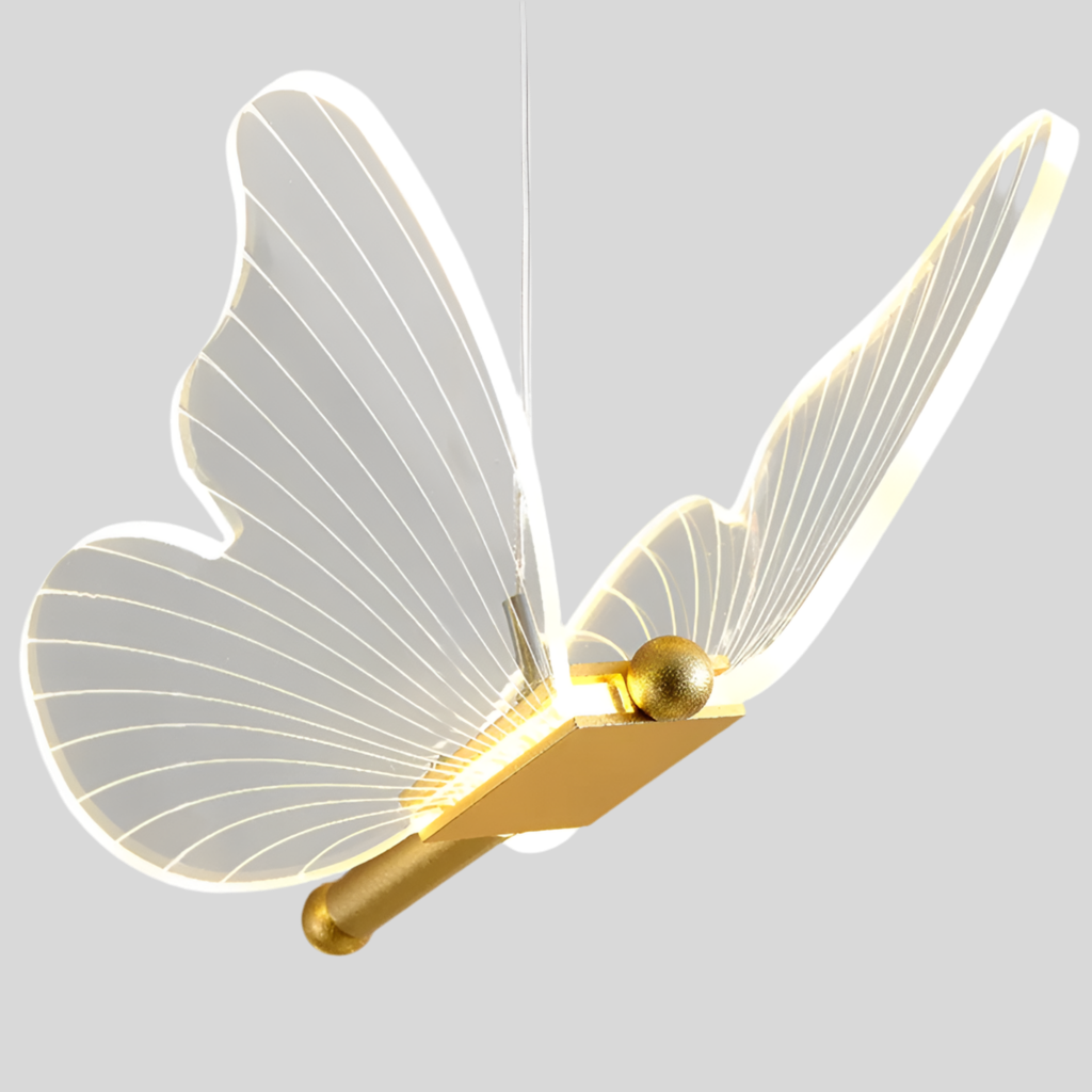 LED Pendant Light Fixture in Butterfly Shape for Ceiling