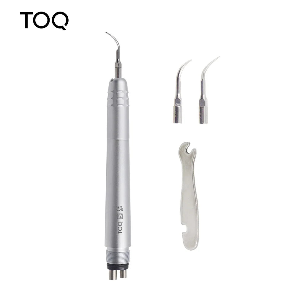 Dental Ultrasonic Air Scaler with 3 Tips - Tooth Calculus Remover Cleaning Tool