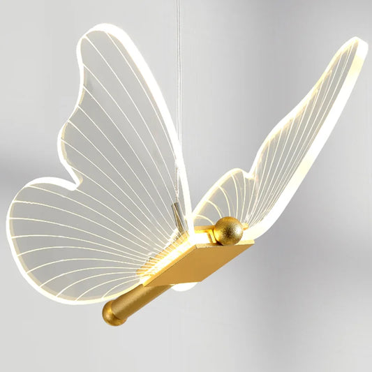 LED Pendant Light Fixture in Butterfly Shape for Ceiling