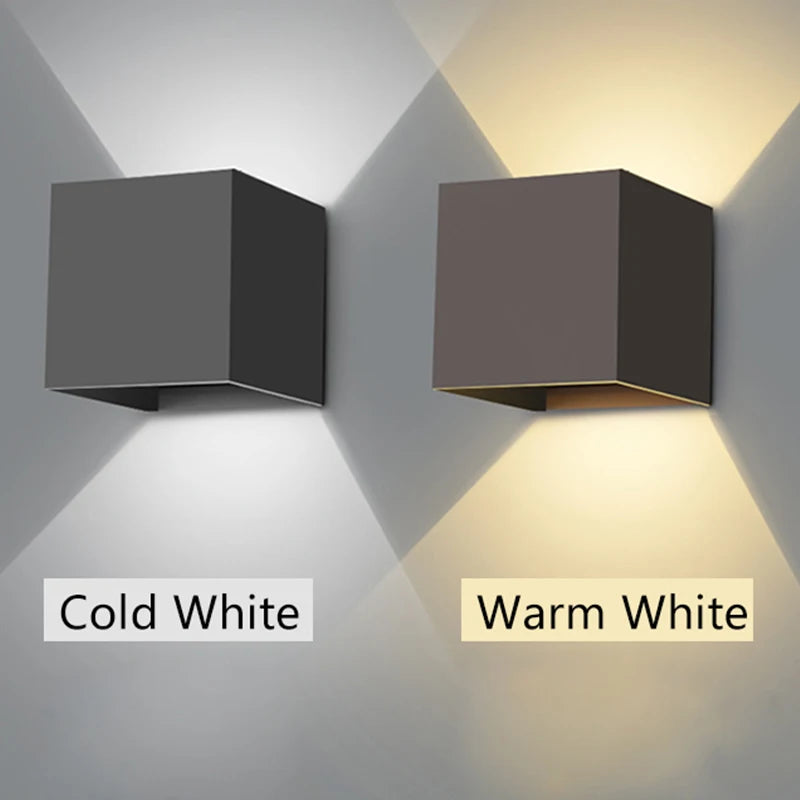 LED Wall Lamp, Indoor/Outdoor, Waterproof IP65, Surface Mounted, Up and Down Light, 9W, AC 90-260V