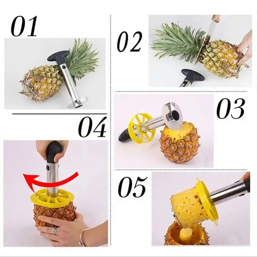 1PCS Spot Stainless Steel Pineapple Peeler