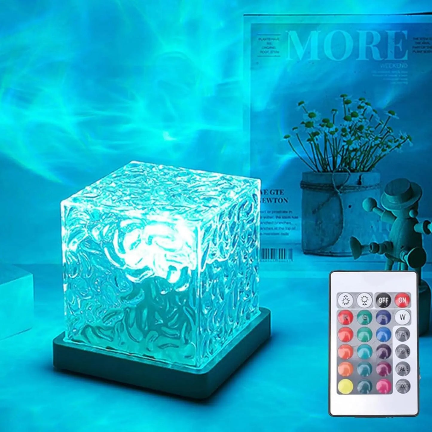 Ocean Wave Projector Light – 16 Colors, Midnight Aura, Aurora Glow