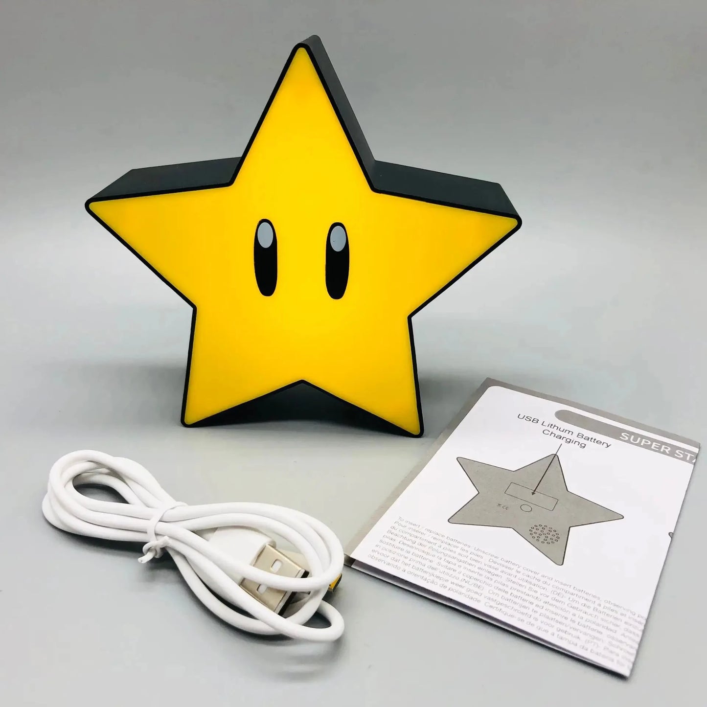 Super Star Light Figure Led Music Night Light Sound Usb Charging Desk Lamp For Gifts Xmas Toys