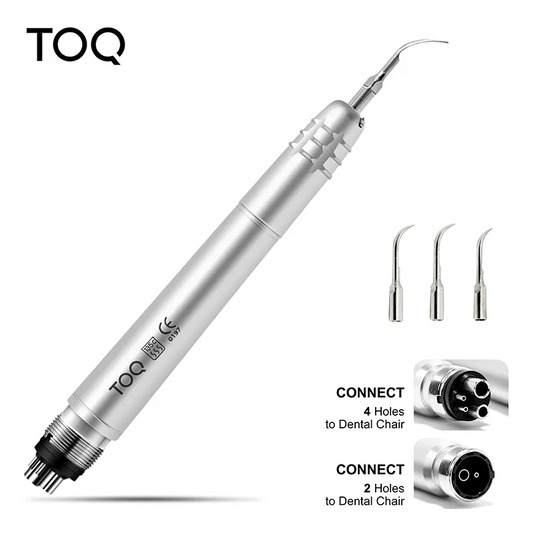 Dental Ultrasonic Air Scaler with 3 Tips - Tooth Calculus Remover Cleaning Tool